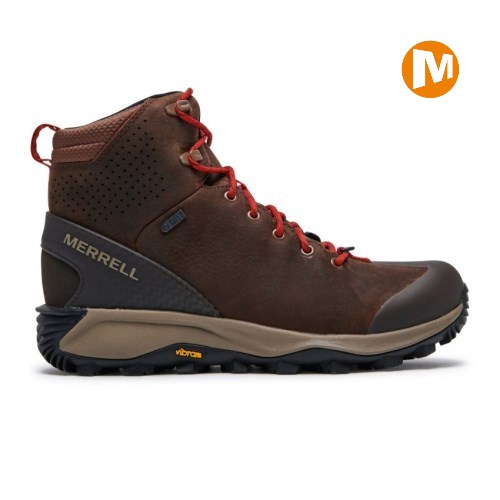 Merrell Thermo Glacier Mid Waterproof Winterstiefel Herren DunkelBraun [DE-NWCRK]
